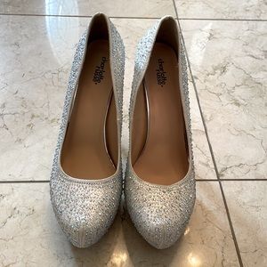 Charlotte Russe Silver Rhinestone Pumps